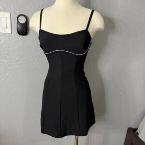 Princess Polly Lunara Mini Dress, Black 4